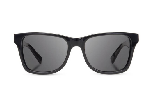Canby XL Acetate Sunglasses | Black Ebony | Grey Polarized | Shwood