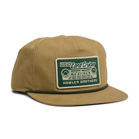 Unstructured Snapback | British Khaki | Howler Bros x Land Cruiser
