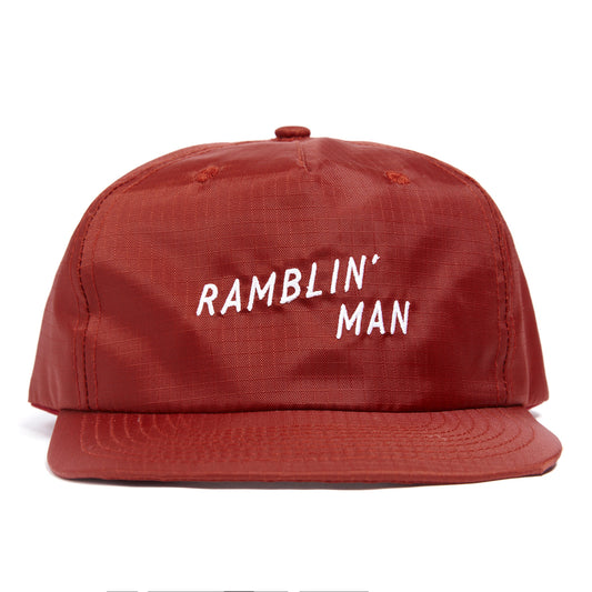 Ramblin' Man Ripstop Nylon Snapback | Red | Seager Co.