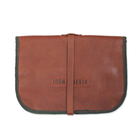Great Plains Tool Roll | Buffalo Leather & Grey | Iron & Resin