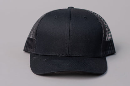 112 Richardson Hat | Work Hard Live Well | Black + White | Manready Mercantile